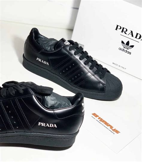 prada adidas superstar black|adidas x prada resale.